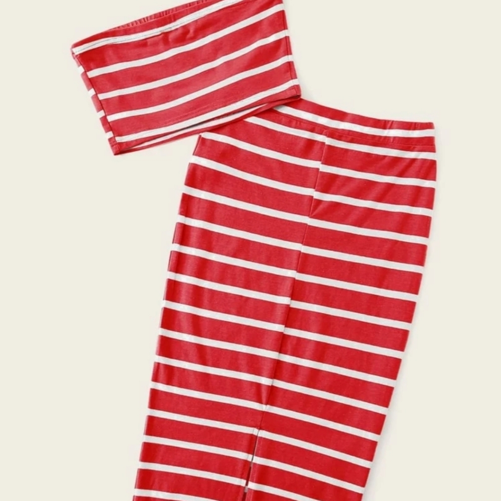 SheIn Bandeau skirt set